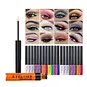 bright orange eyeliner